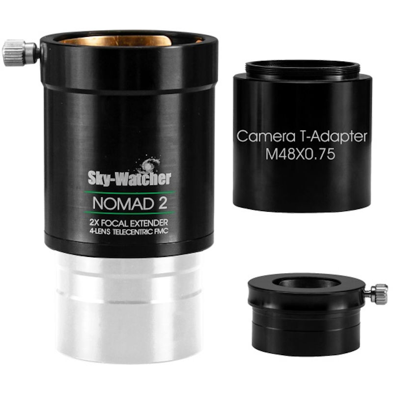 Lentille de Barlow 2x coulant 50,80mm télécentrique Nomad - Sky-Watcher